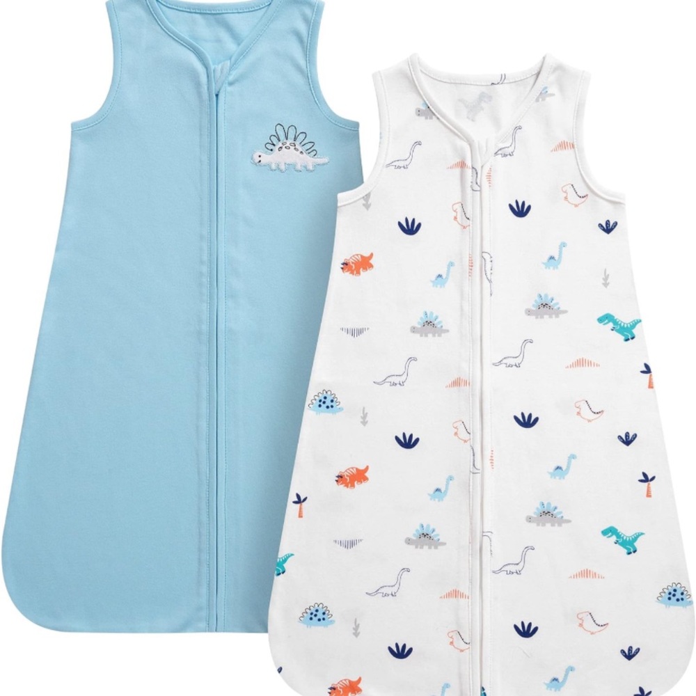 DaysU Baby Sleep Sack 6-12 Months 100% Cotton, Wearable Blanket One-Way Zipper - Picture 3 of 4